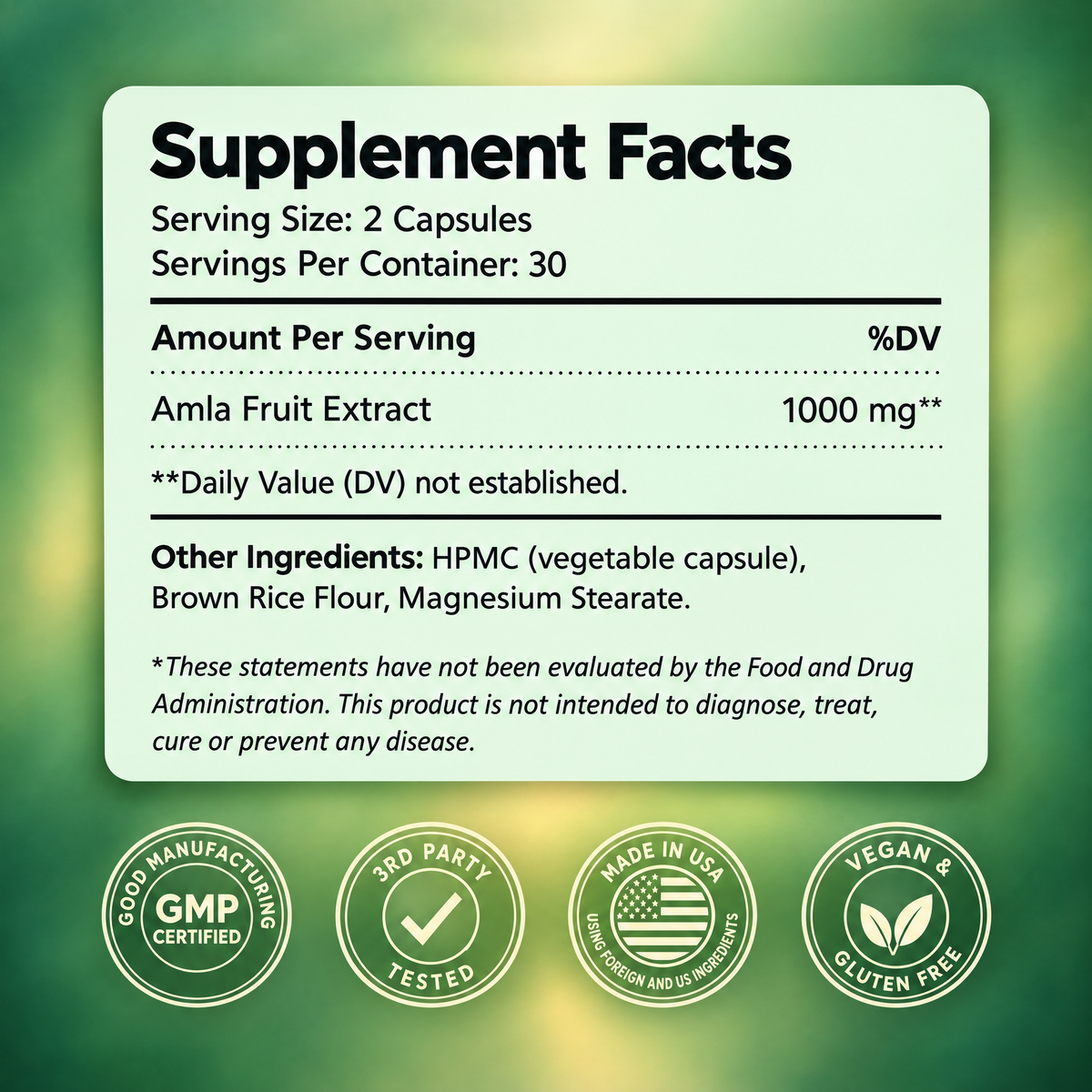 Amla Superfruit Extract Capsules